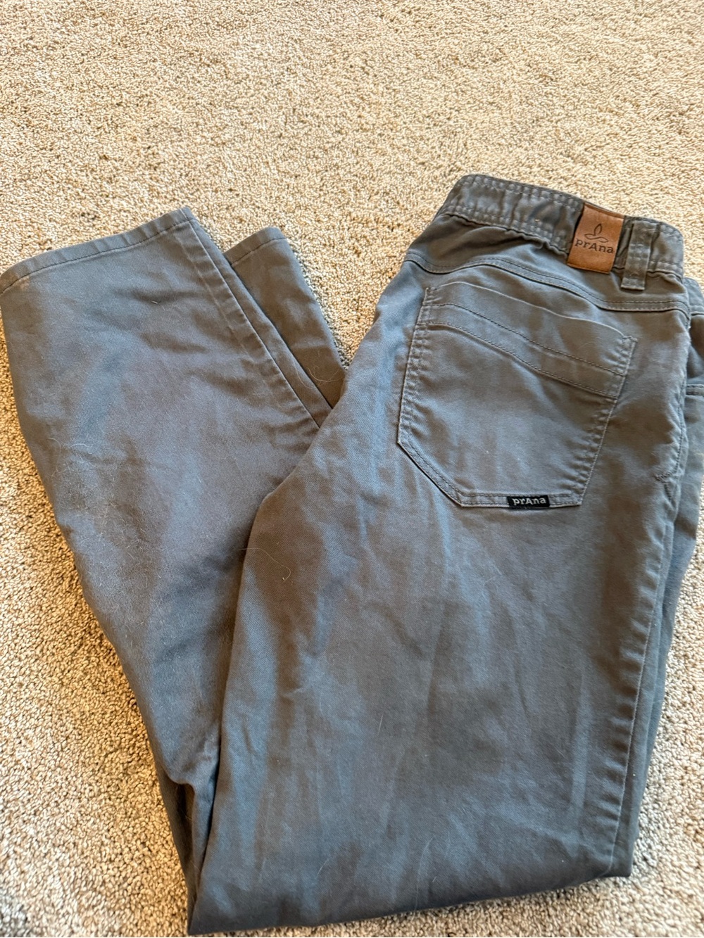 Prana Olive-Tone Casual Straight Pants